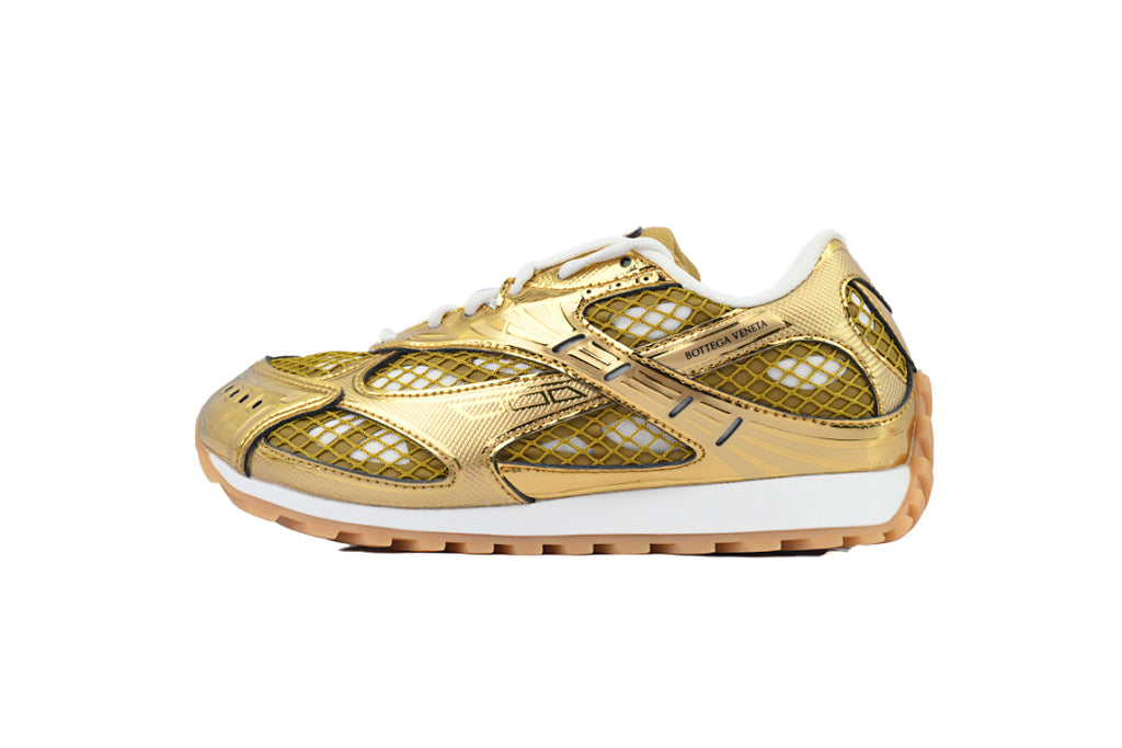Bottega Veneta Orbit Low-Top Casual Running Shoes Golden
