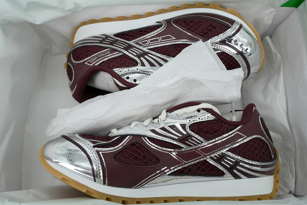 Bottega Veneta Orbit Low-Top Casual Running Shoes Wine Red