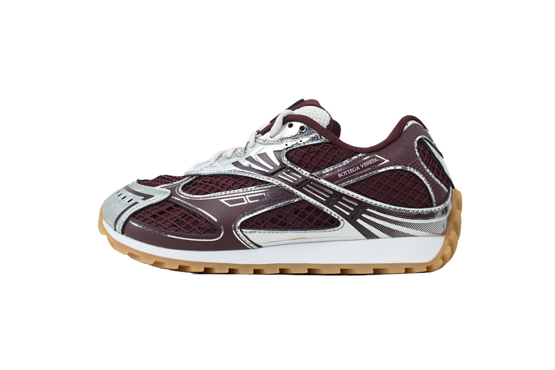Bottega Veneta Orbit Low-Top Casual Running Shoes Wine Red